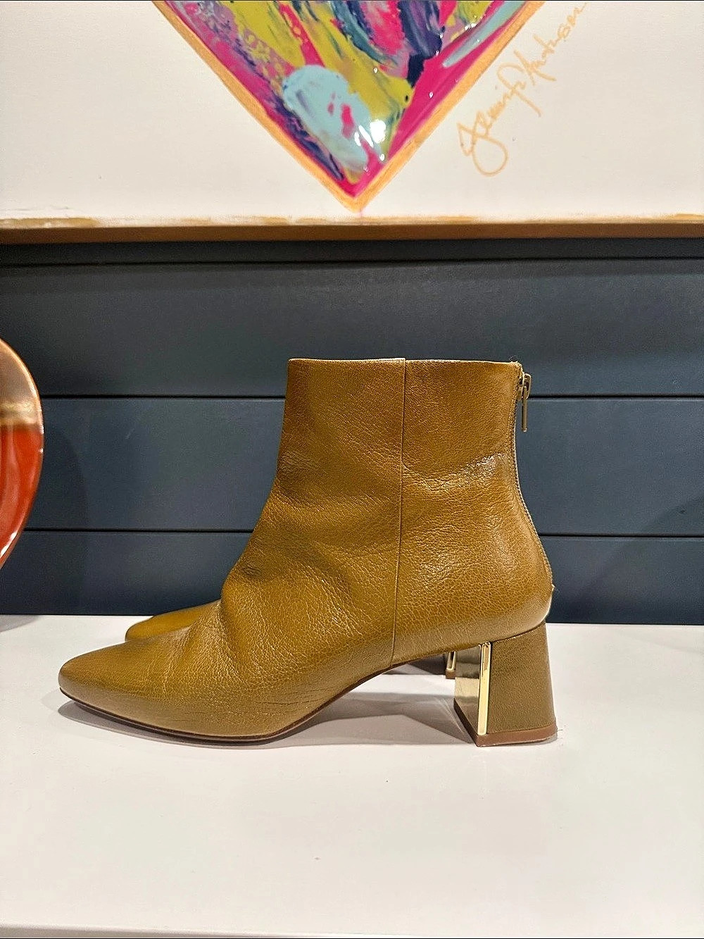Sézane Brown Heeled Ankle Boots